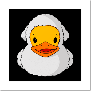 White Sheep Rubber Duck Posters and Art